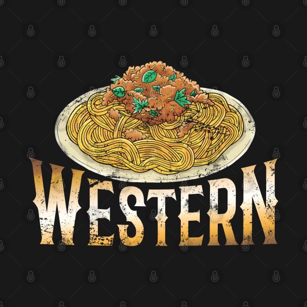 Spaghetti Western Lover Meme Pasta Retro Cowboys Wild West by CultTees