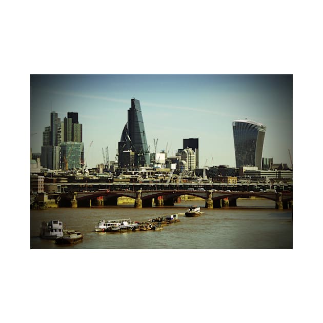 London Cityscape Blackfriars Bridge England by AndyEvansPhotos