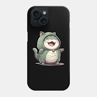 Dinosaur Kawaii Cat Phone Case