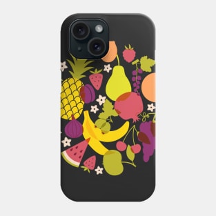 Pineapple Orange Grape Fresh Fruit Phone Case