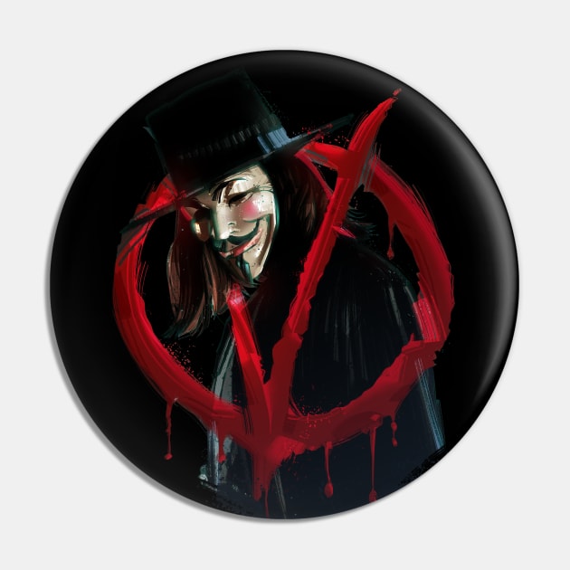 V for Vendetta Pin by nabakumov