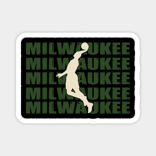 Milwaukee  basketball Magnet