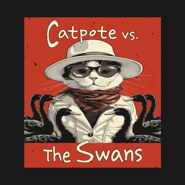 Catpote vs. The Swans by Rocky Ro Designs