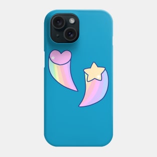 Rainbow Shooting Heart and Star Phone Case