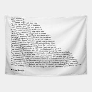 Keanu Reeves Quotes Tapestry