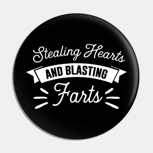 Stealing Hearts & Blasting Farts Pin by pako-valor