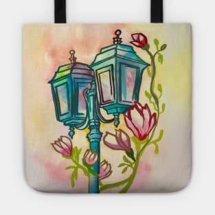 Classy Old Street Lamp Tote