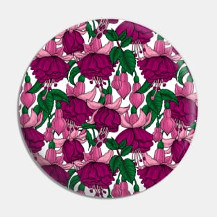 Fuchsia on white Pin