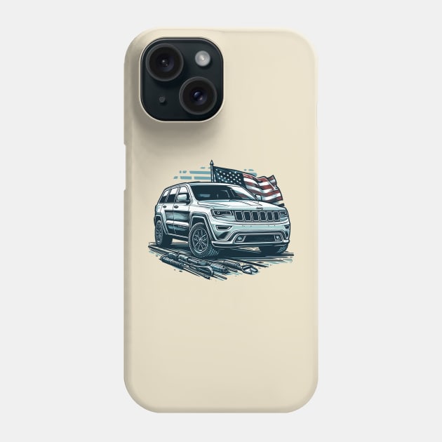 Jeep Grand Cherokee Phone Case by Vehicles-Art