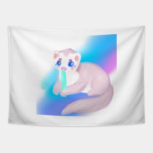 Cute Furret Drawing Tapestry