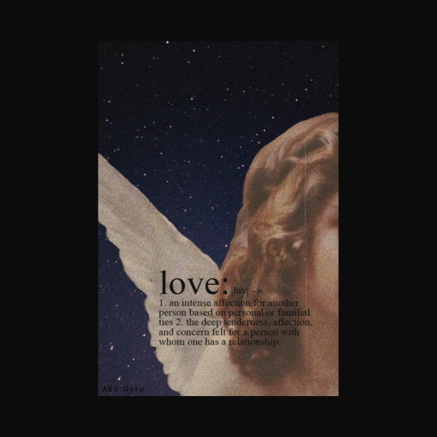 Angels, love, definition, aesthetics, academia, romantic, night - Aesthetic - Phone Case