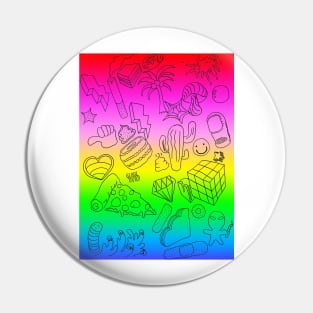 California Dreaming_Raibow Pin