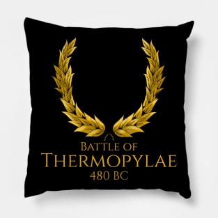 Ancient Greek History Battle Of Thermopylae Pillow