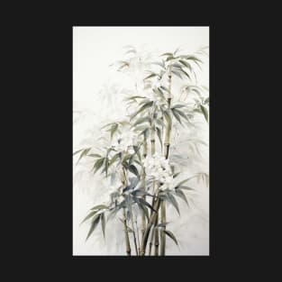 Painting of Bamboo and Flowers T-Shirt