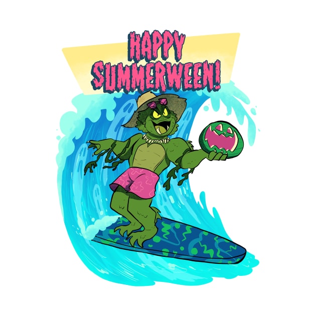 The Surfer from the Black Lagoon by ColeCartoons