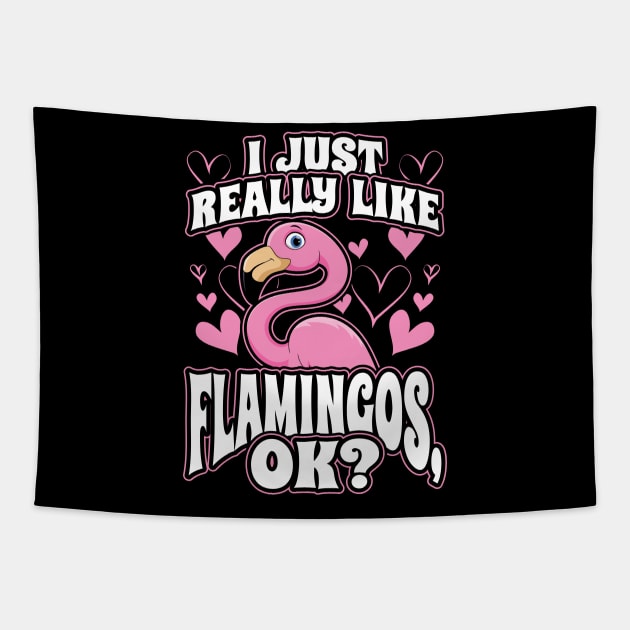 I just really like flamingos ok Tapestry by aneisha