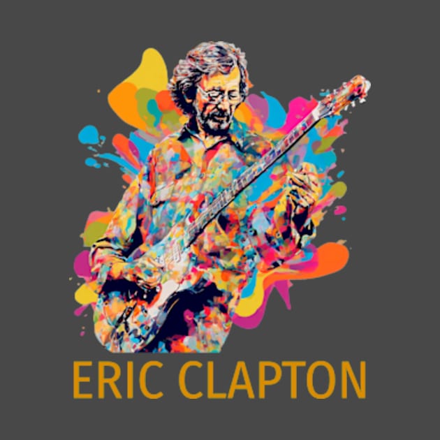 Eric Clapton Blues and Rock Music Legend by Farzad-Design