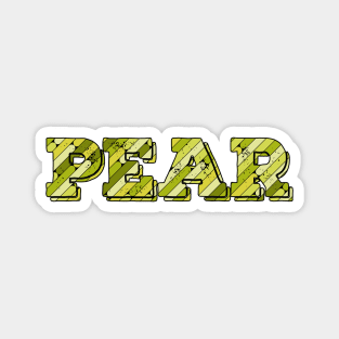 Pear Fruit Name Magnet