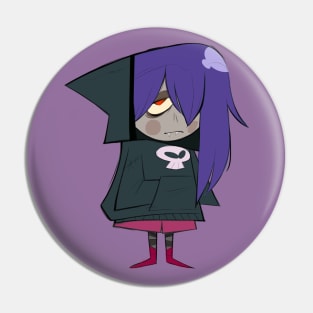 Creepy Girl Pin