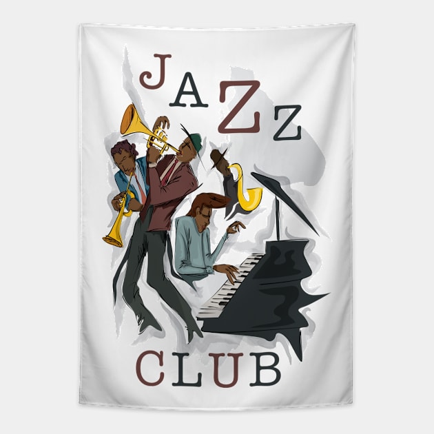 Jazz Club Tapestry by PLAYDIGITAL2020