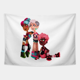 Roller Derby Girls Tapestry