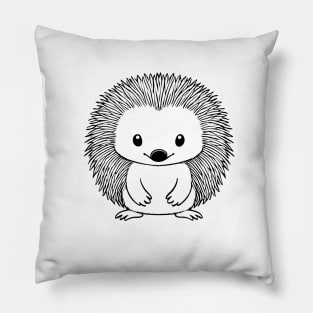 Cute Baby Echidna Animal Outline Pillow