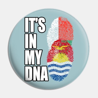 Malagasy And Kiribati Mix Heritage DNA Flag Pin