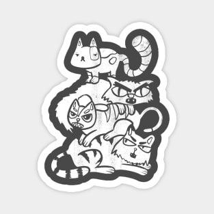 Stackof Evil Cats Magnet