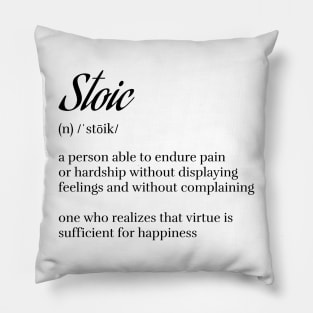 Stoic Definition Pillow