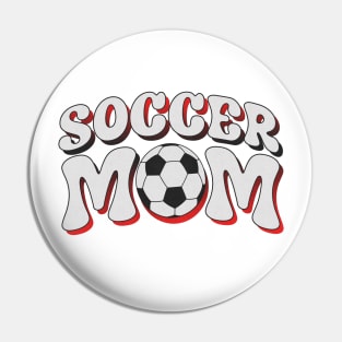 Soccer Mom Halftone Retro Pin