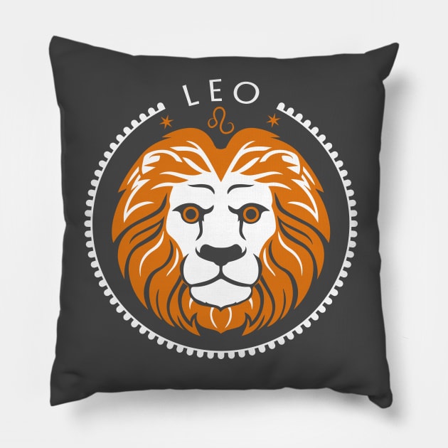 Leo zodiac sign Pillow by VinagreShop