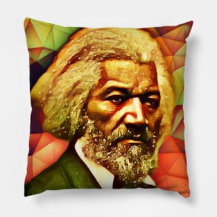 Frederick Douglass Snow Portrait | Frederick Douglass Artwork 8 Pillow