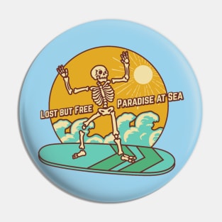 Lost but free paradise at sea Pin