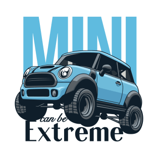 Car mini retro offroad extreme blue light T-Shirt