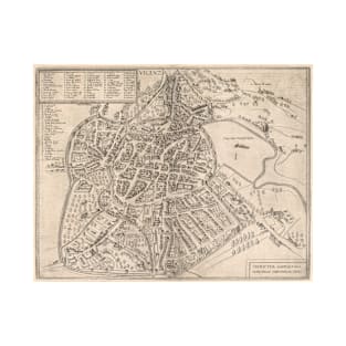 Vintage Map of Vicenza Italy (1588) T-Shirt