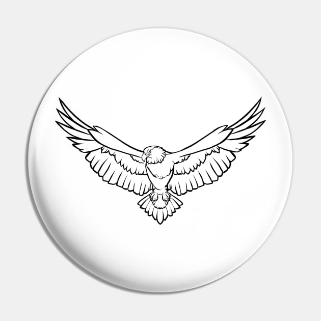 Eagle Pin by linesdesigns