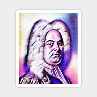 George Frideric Handel Pink Portrait | George Frideric Handel Artwork 12 Magnet