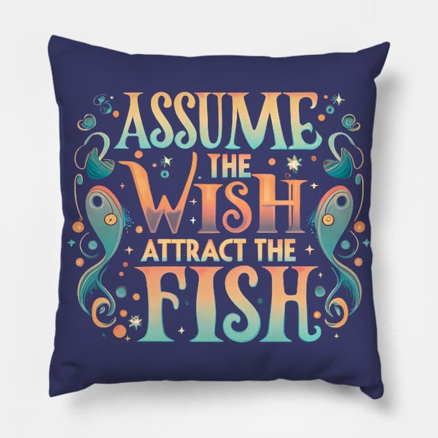 Assume the Wish Pillow by Neon Galaxia