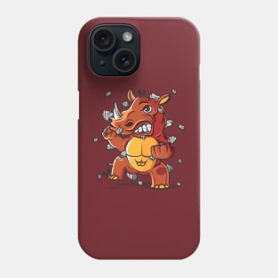 Cute Rhino One Horn Monster Phone Case