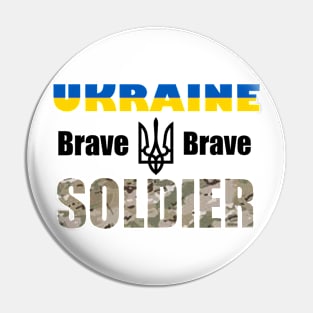 Ukraine Brave Soldier Pin