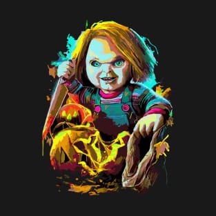 Fasbytes Horror Slash Neon T-Shirt