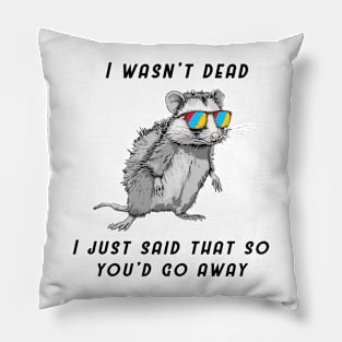 Funny Opossum shirt Pillow