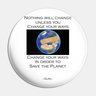 Planet Earth - Climate Awareness Pin