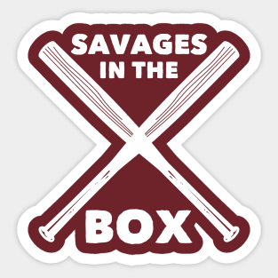 Fucking Savages In That Box Baseball T-Shirt