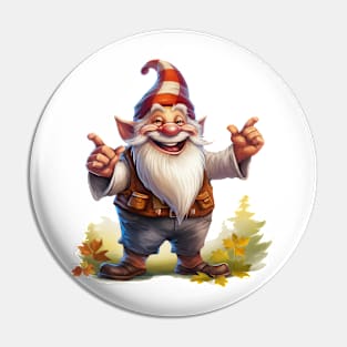 Autumn Happy Gnome #4 Pin