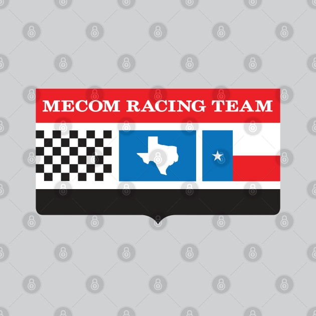 Mecom Racing Team vintage logo - silver frame by retropetrol