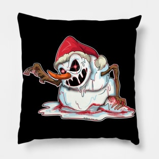 Erie Evil Santa Snowman Pillow