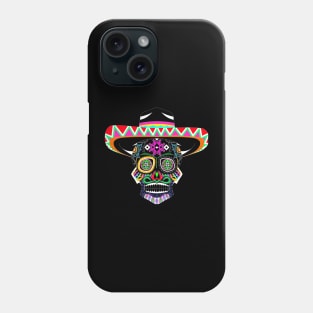 the catrina mariachi in mexican pattern ecopop Phone Case