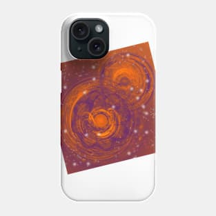 Birth of worlds in a fiery sky Phone Case