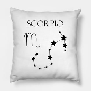 Scorpio Zodiac Horoscope Constellation Sign Pillow